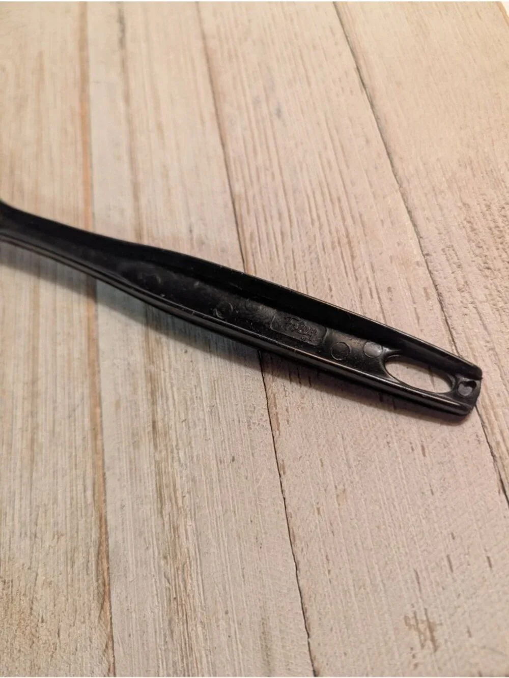Vintage Foley #2 Black Nylon Plastic Solid Spoon 11